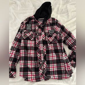 Hooded flannel